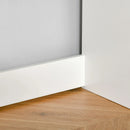 White Compact Computer Desk with Keyboard Tray - Study Office Desk