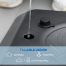 Adjustable Black Freestanding Basketball Hoop Set - 200-305cm