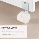 White Printer Stand with Storage Drawer for Home Office