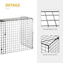 Black Extendable Freestanding Fire Screen Guard, Folding Fireplace Cover, 81.5-160cm