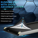 Silver Electric Folding Treadmill with Quick Speed Controls and LED Monitor