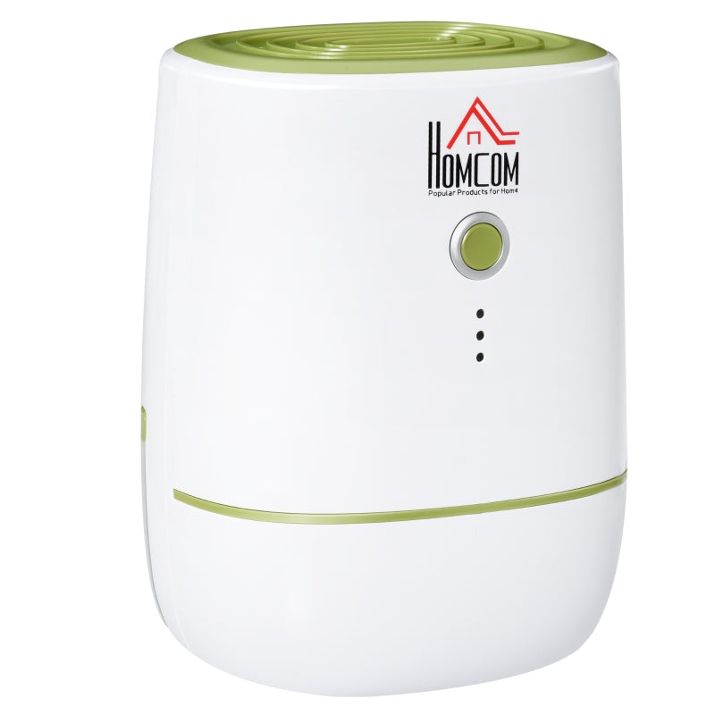 Compact 220ML/Day Dehumidifier - Quiet Operation, Auto Shut Off - White