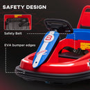 Red Electric Kids Bumper Car with Music and Lights