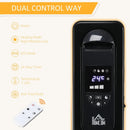 Black 1500W Digital Oil Filled Radiator, Portable Electric Heater with Timer & Remote