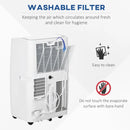 Portable 3-in-1 Air Conditioner - White, 12000 BTU