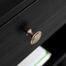 Black Mobile Printer Stand with CPU Stand and Drawer