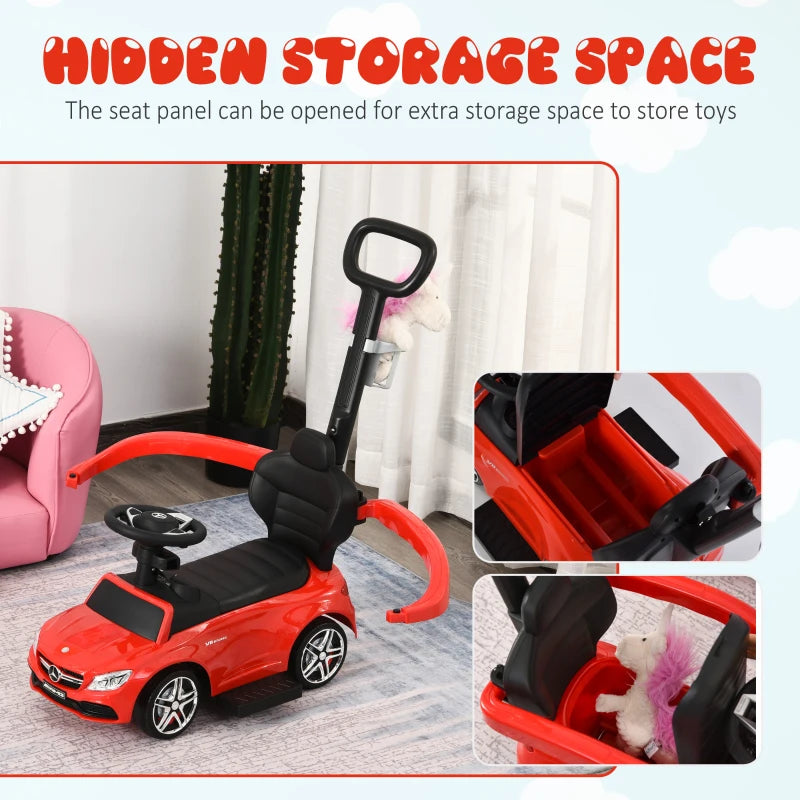 Red Mercedes-Benz Licensed Toddler Push Car Stroller