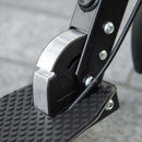 Blue Folding Kick Scooter with Adjustable Height and Dual Brake