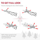 4FT Multicoloured Fibre Optic Christmas Tree with Pre-Lit Modes