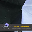 5FT Long Hanging Halloween Inflatable Spider with LED Lights - Outdoor Garden Display