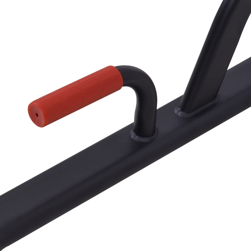 Black Power Tower with Dip Stand and Pull Up Bar - Home Gym Equipment