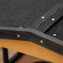 Yellow Wooden 3-Tier Outdoor Cat House with Tilted Roof & Waterproof Paint