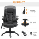 Black High Back Massage Office Chair with Heat