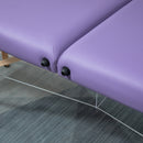 Portable Purple Massage Table with Carry Bag and Wooden Frame