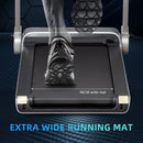 Silver Electric Folding Treadmill with Quick Speed Controls and LED Monitor