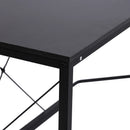 Black L-Shaped Corner Desk for Home Office, Space-Saving Workstation, 150x150x76cm