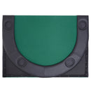 Black 10-Seater Folding Poker Table with Drink Holders