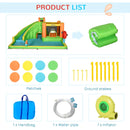 Kids 7-in-1 Bouncy Castle with Water Slide - Blue