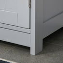 Grey Under-Sink Storage Cabinet with Adjustable Shelf - 60x60cm