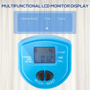 Adjustable Twist Stepper with LCD Screen, Black and Blue