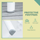 White Plastic Outdoor Side Table for Drinks and Snacks