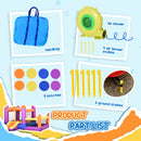 Kids 3-in-1 Inflatable Bouncy Castle with Slide, Trampoline, and Water Pool - Multi-color, 2.8 x 2.5 x 1.7m