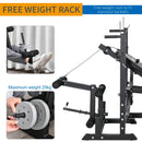 Black Multi-Function Weight Bench with Resistance Bands