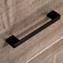 Grey Writing Desk with Drawers and Storage Shelf, 107 x 48cm - Home Office Study Workstation