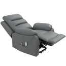 Grey Electric Power Lift Recliner Chair with Massage for Elderly