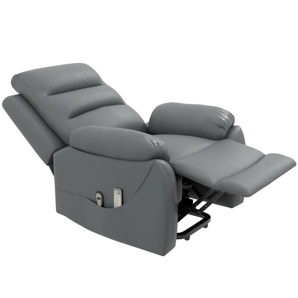 Grey Electric Power Lift Recliner Chair with Massage for Elderly