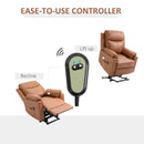 Brown Electric Power Lift Recliner Chair for Elderly with Remote Control