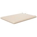 Double White Inflatable Mattress with Built-In Pump