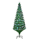 6FT Multicoloured Fibre Optic Christmas Tree with Pre-Lit Modes