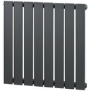Grey 60 x 60cm Water-Filled Space Heater for Home - Quick Warm-Up Radiator