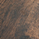 Rustic Brown Home Office Writing Desk with Storage Shelf - 100 x 45 cm