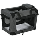 Grey Oxford Fabric Pet Carrier