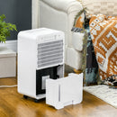 White Portable Dehumidifier with Air Purifier, 24H Timer, 5 Modes, 12L/Day