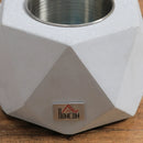 Grey Concrete Tabletop Fire Bowl - Indoor Alcohol Fueled Mini Fire Pit