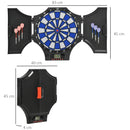 Electronic Dartboard Set - 31 Games, 8 Players - Red
