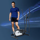 Black Elliptical Cross Trainer with 8 Levels Resistance & LCD Monitor