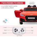 Red Audi TT Kids Ride-On Car with Remote Control and MP3 Player