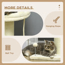 Cat Tree with Sisal Scratching Post - Cream