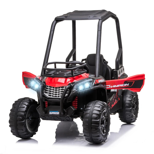 12V Kids Electric Off-Road UTV Toy Car in Blue for Ages 3-8