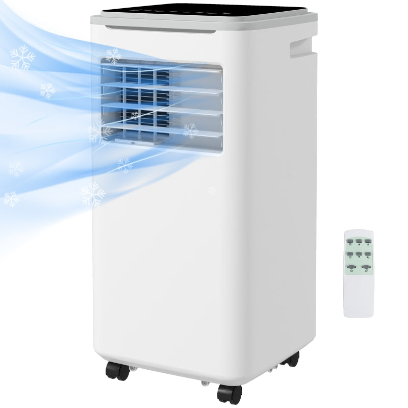 Portable 4-in-1 Air Conditioner, 9,000 BTU, WiFi Smart Home Compatible, Remote Control, White
