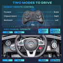 Black Licensed 12V Kids Electric Ride On Car with Remote Control