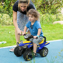 Yellow and Blue Toddler Sound Quad Bike Walker