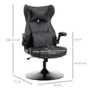Black Racing Style Video Game Chair with Lumbar Support