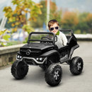 Black Kids Electric Ride-On Car with Remote Control - Mercedes-Benz Unimog Style