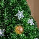 2FT Pre-lit Multicoloured Fibre Optic Christmas Tree with LED Lights - Green