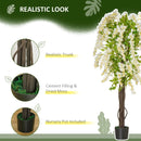 Realistic White Wisteria Tree Faux Plant - Indoor/Outdoor Decor, 160cm